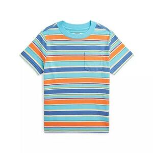 Polo Ralph Lauren Boys Striped Cotton Jersey Pocket Tee, NWT, Size L (14-16)